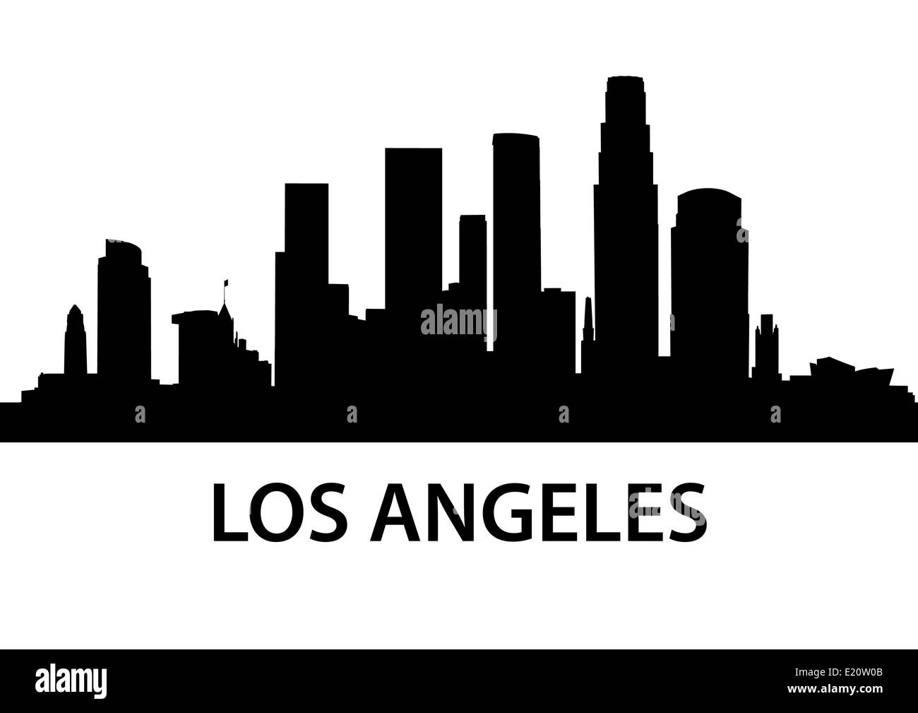 Skyline von Los Angeles Stockfoto