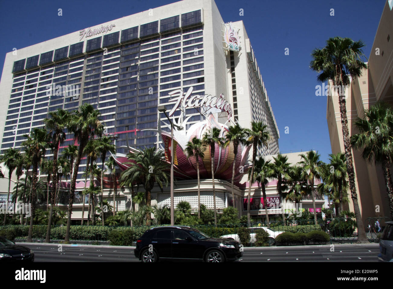 Das Flamingo Hotel in Las Vegas Stockfoto