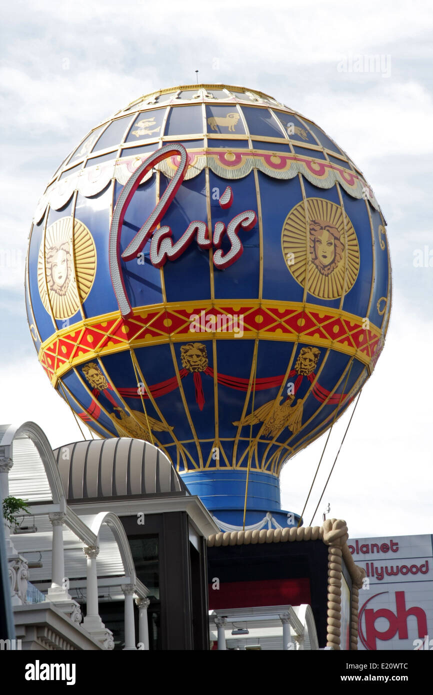 Das Paris Hotel in Las Vegas Stockfoto