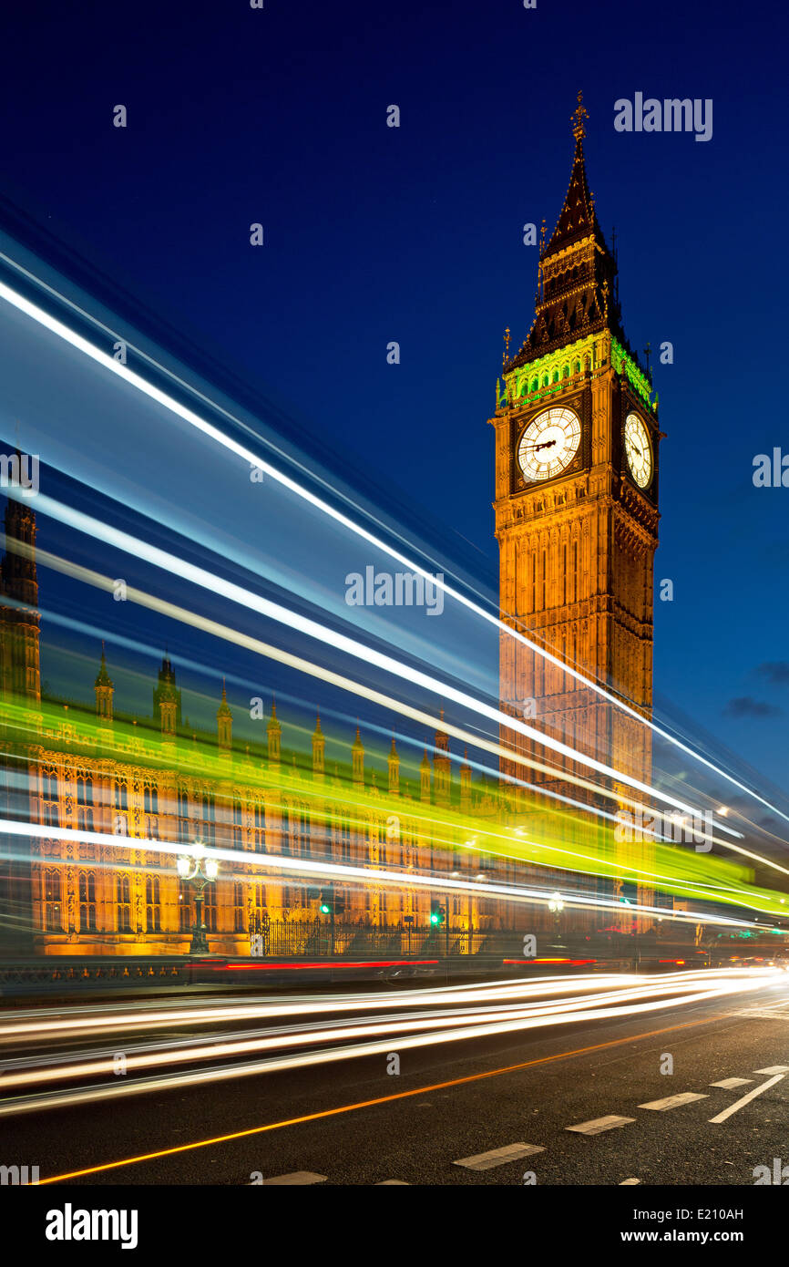 Big Ben und den Houses of Parliament im Zentrum von London. Stockfoto