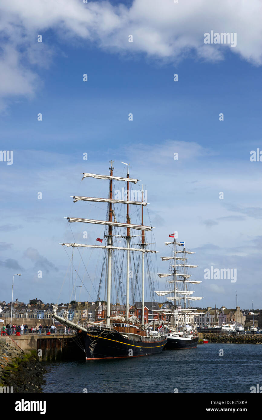 Großsegler gefesselt auf dem Eisenhower Pier Bangor-Nordirland Stockfoto