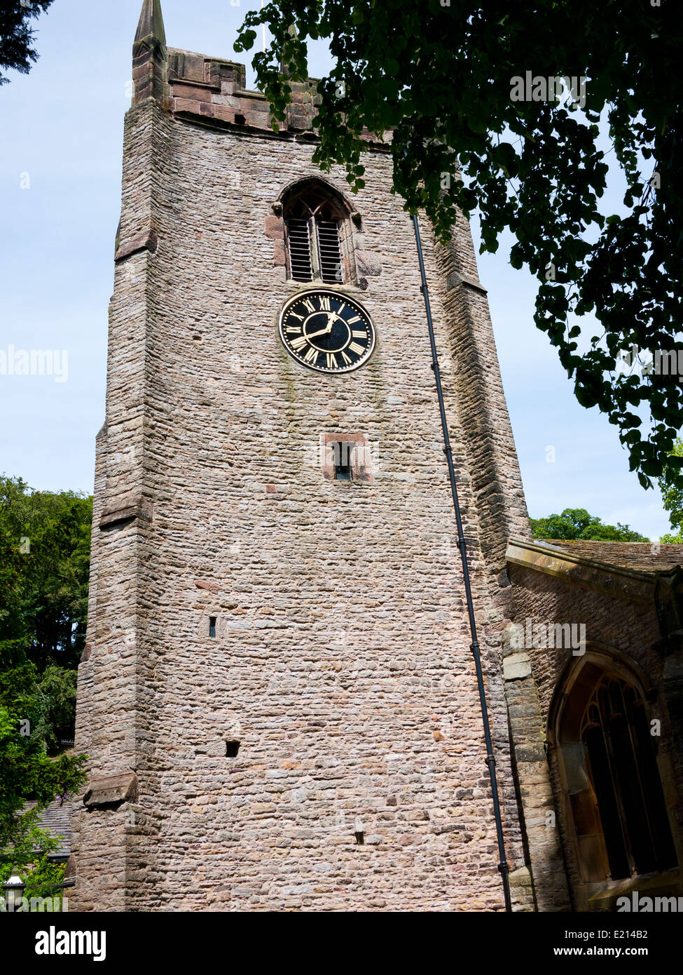 St Christophers Church Glockenturm bei Pott Shrigley, Cheshire, England, UK Stockfoto