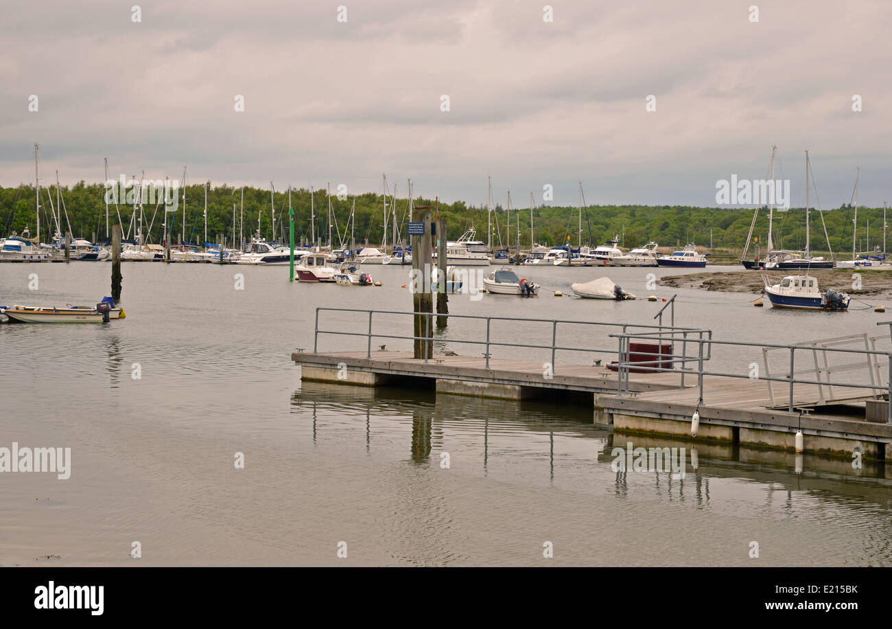 Marina am Buckler-Festplatte der New Forest-Hampshire UK Stockfoto