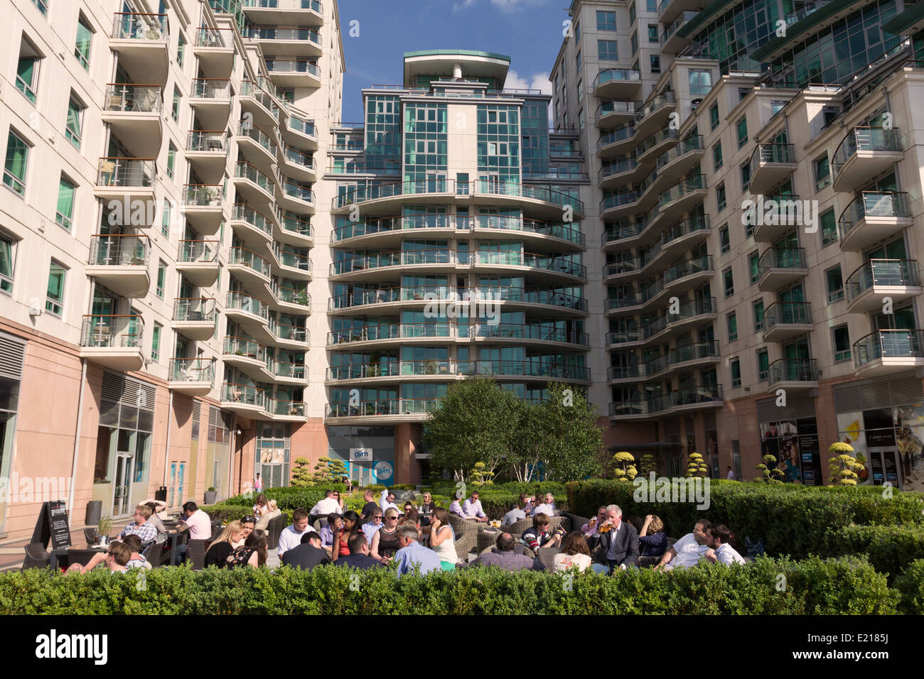 St George Wharf Apartment Komplex - Vauxhall - London Stockfoto