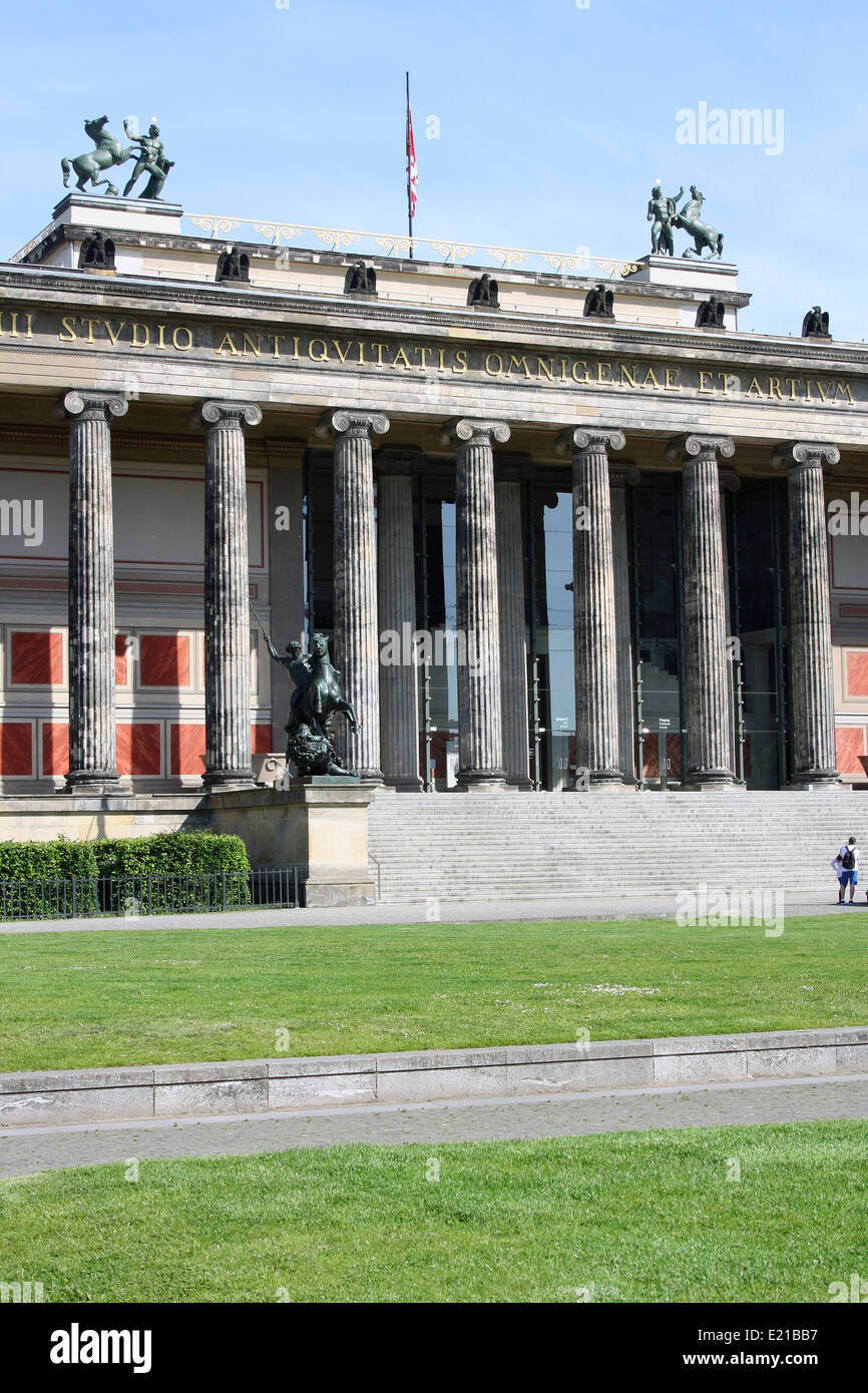 Berlin, Altes Museum, Neo-klassisches Meisterstück Stockfoto