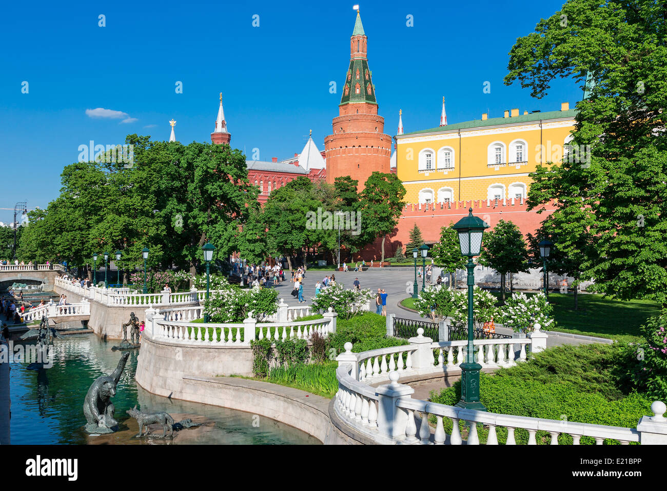 Moskau, Alexanders Gärten Stockfoto