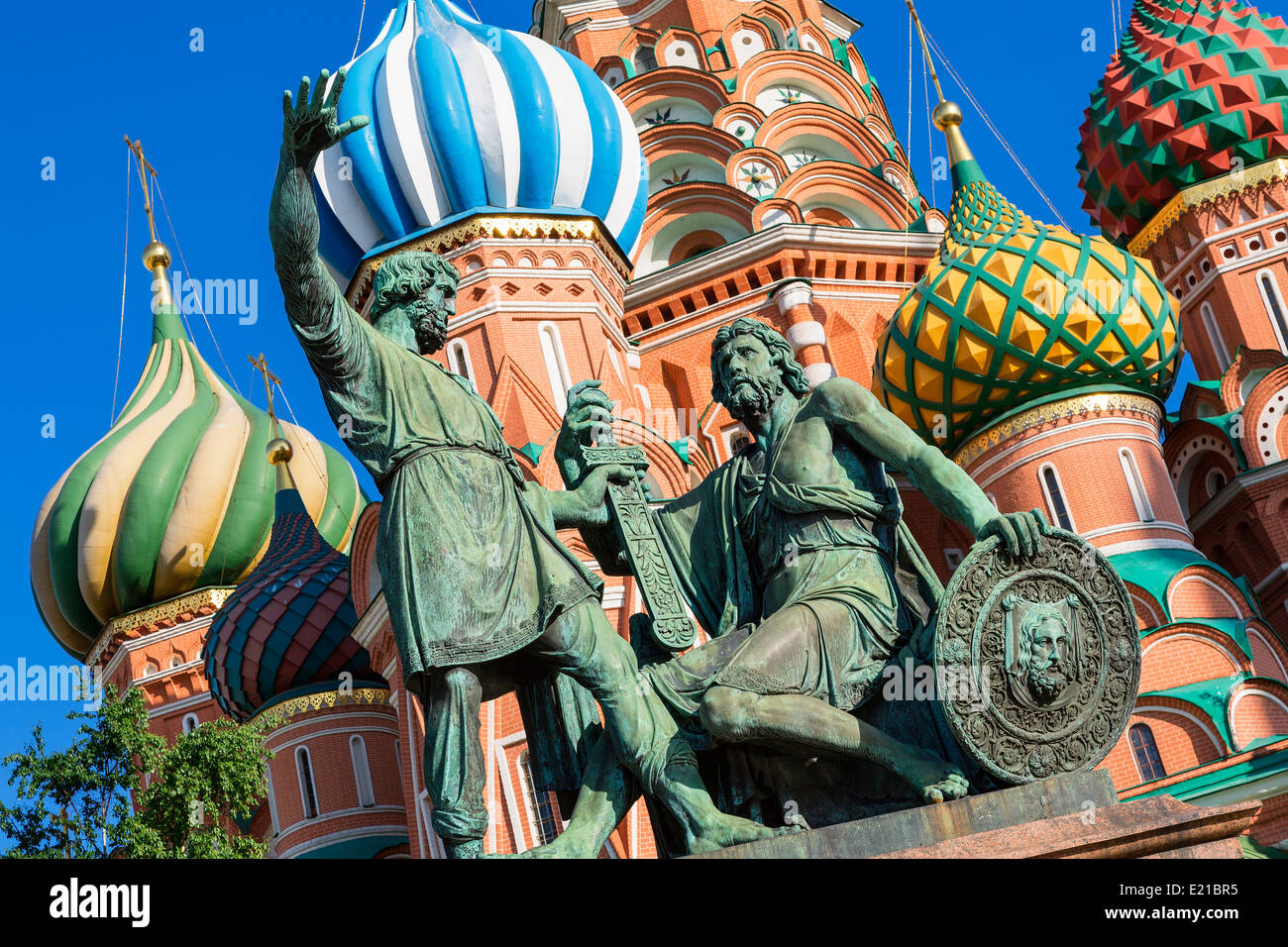 Russland Basilius Kathedrale in Moskau Stockfoto