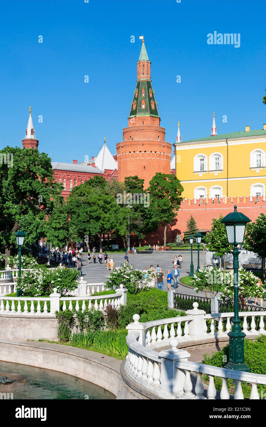 Moskau, Alexanders Gärten Stockfoto