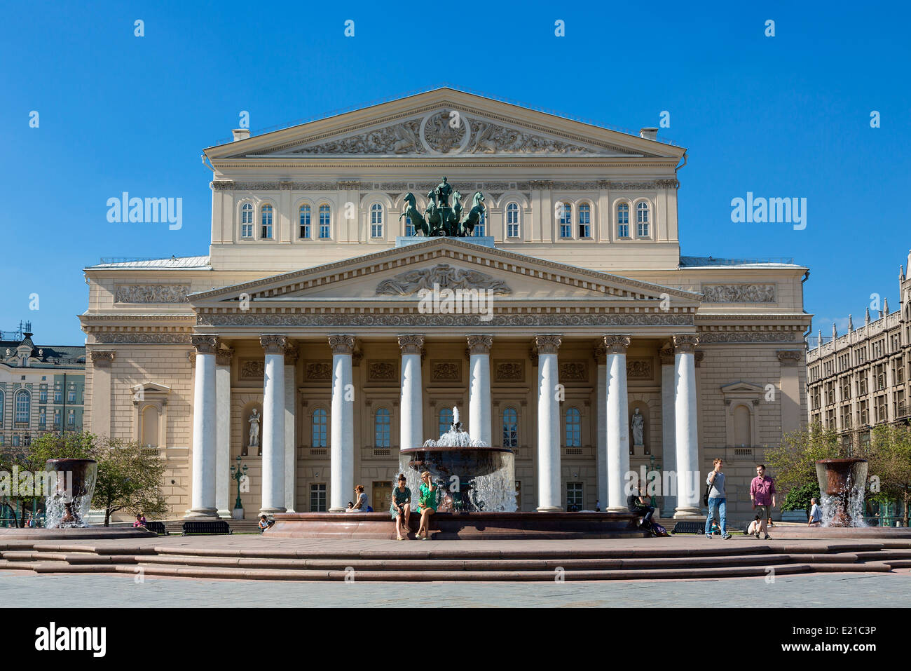 Moskau, das Bolschoi-Ballett-Theater Stockfoto