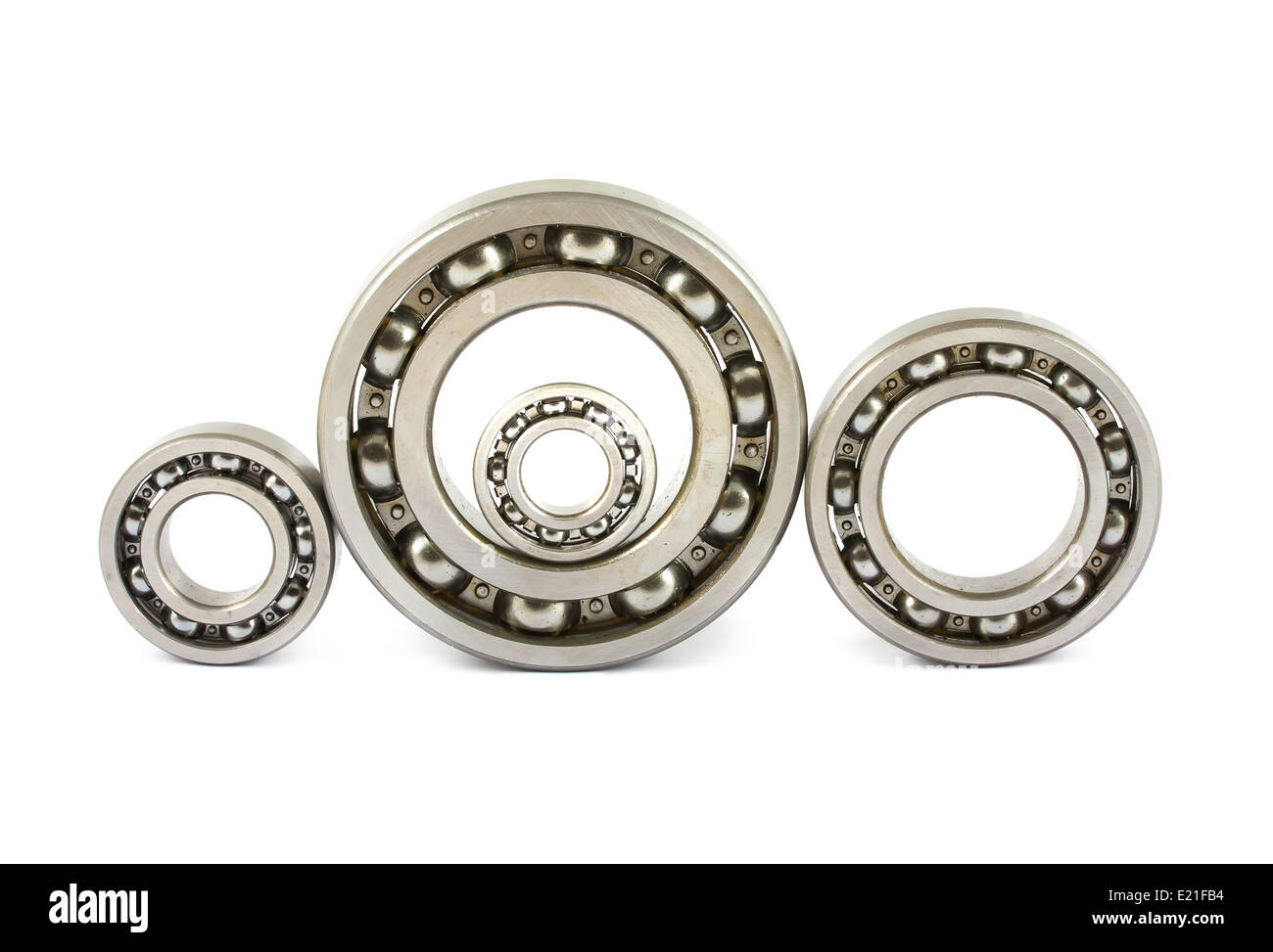 Vier Kugellager Stockfoto