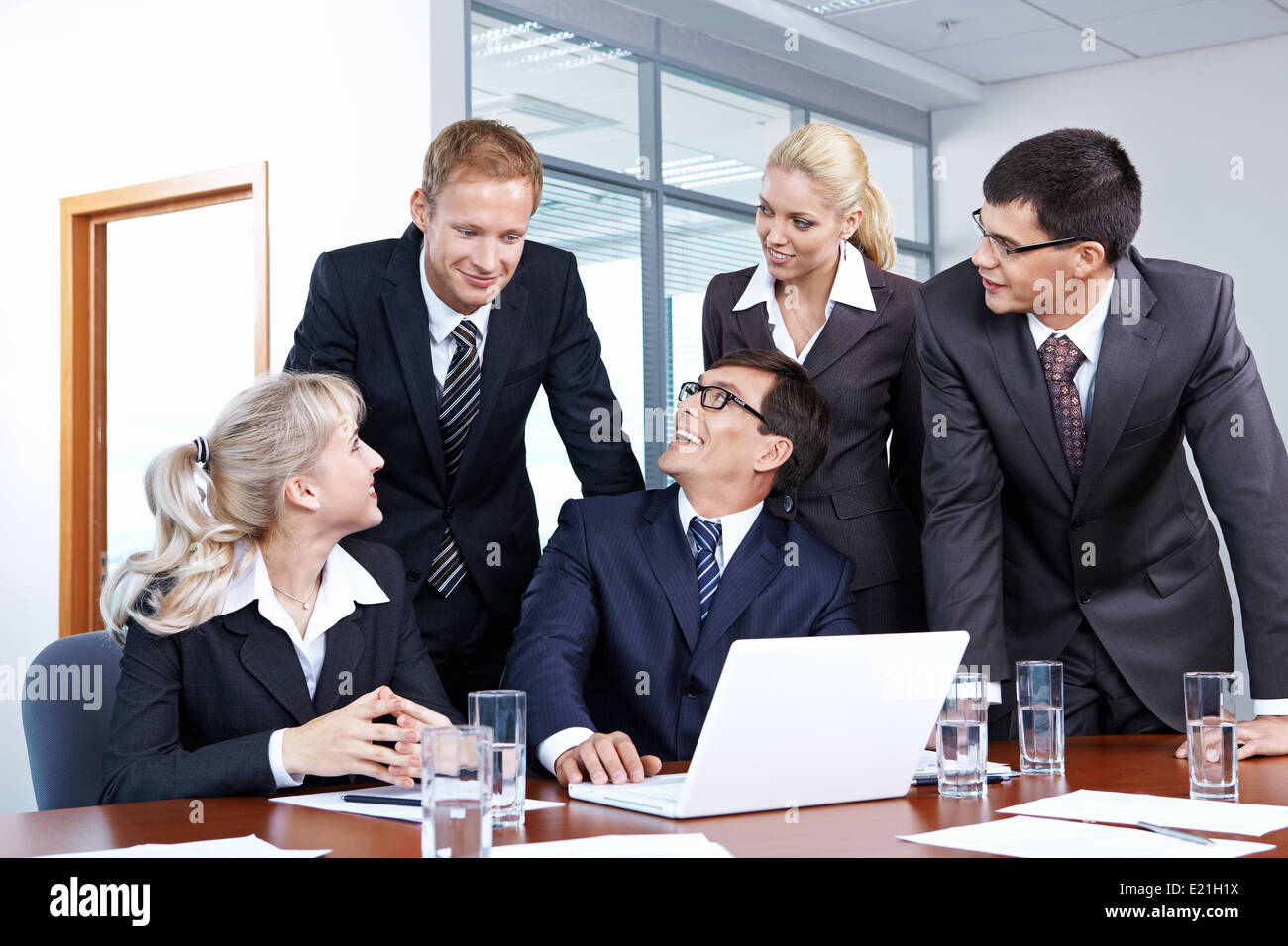 Büroalltag Stockfoto