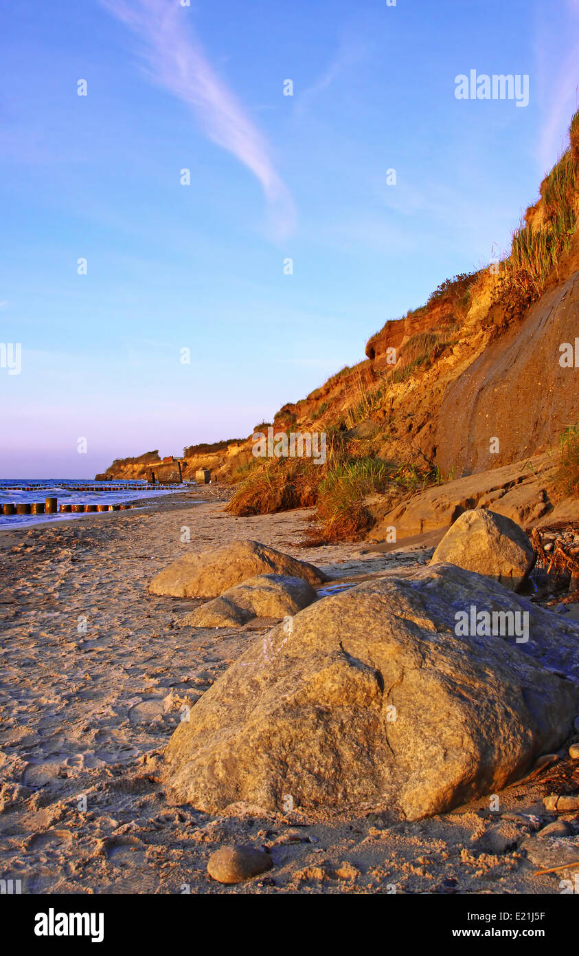 Abend an der Ostsee Stockfoto