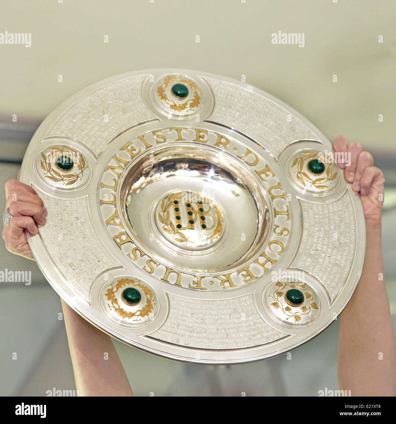 Meisterschale - der deutsche Fußball-Meisterschaft Stockfoto