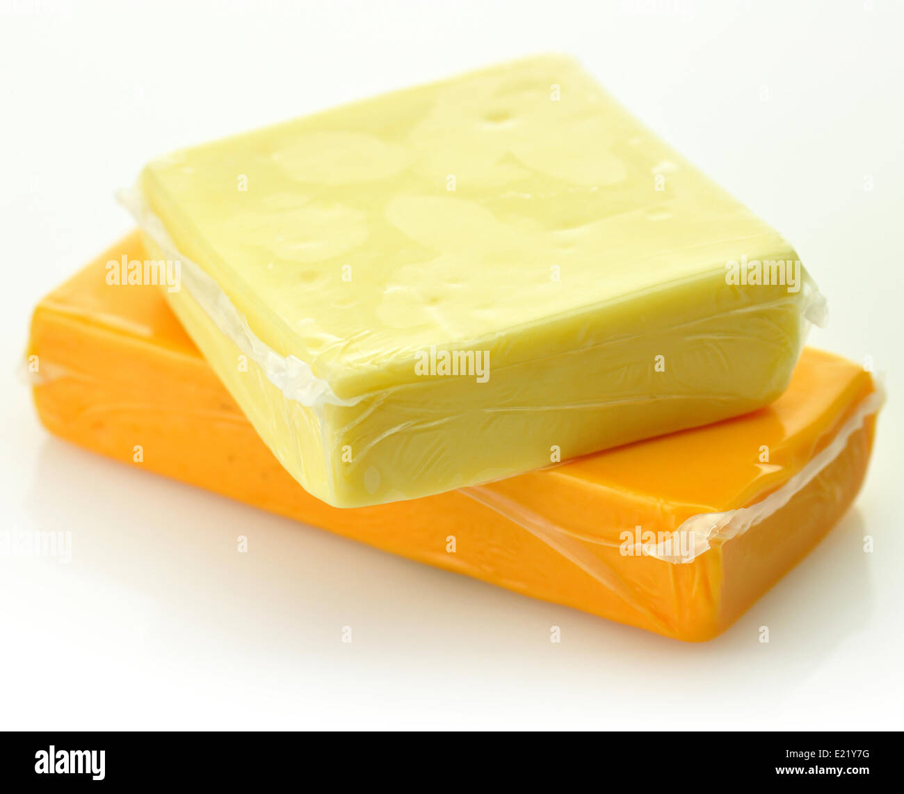 Cheddar-Käse Stockfoto