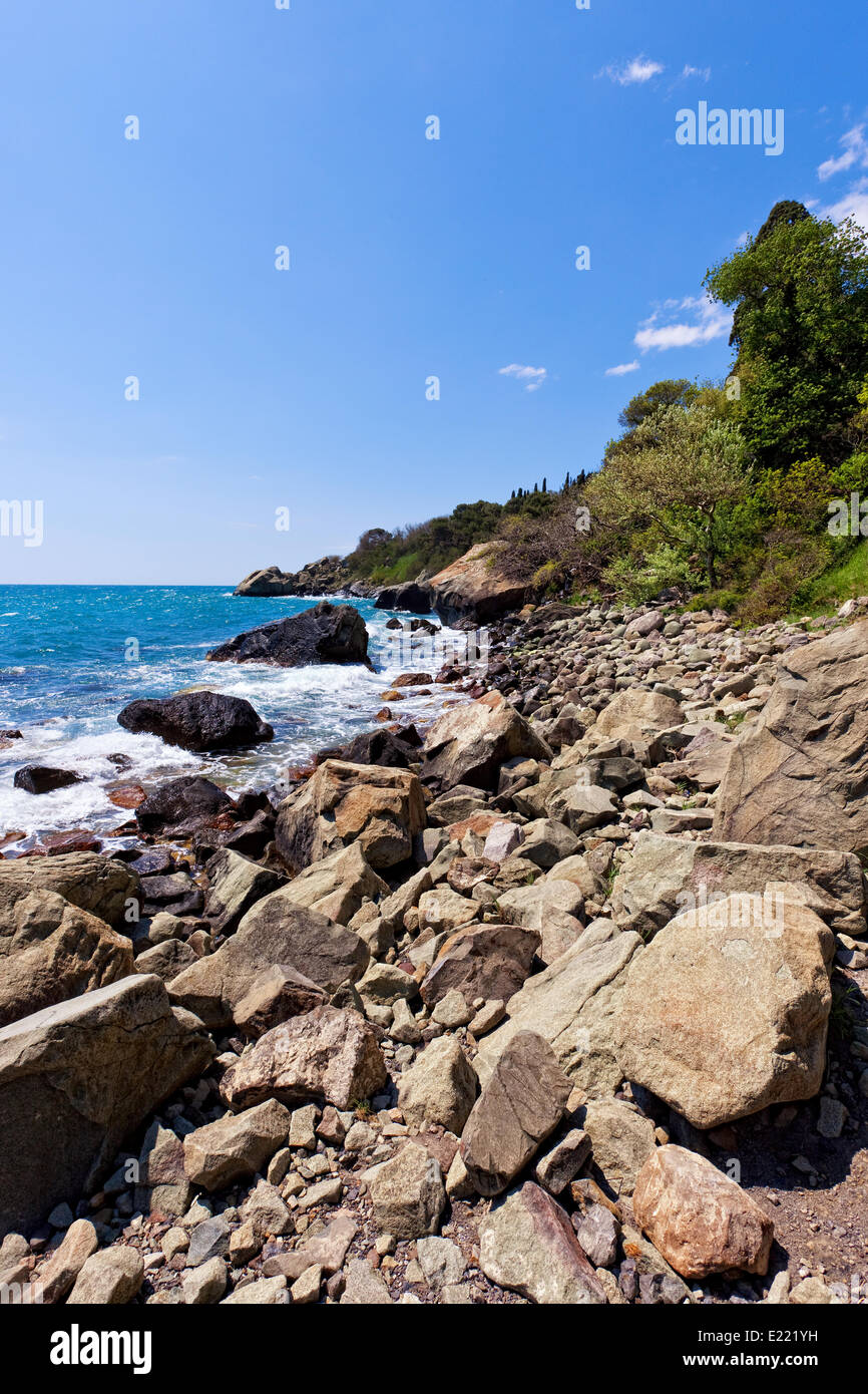 malerische Natur Küstenlandschaft Stockfoto