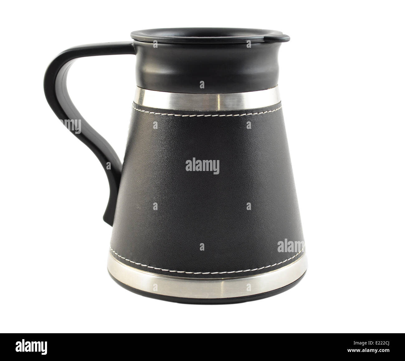 Schwarz Reisen Kaffeetasse Stockfoto