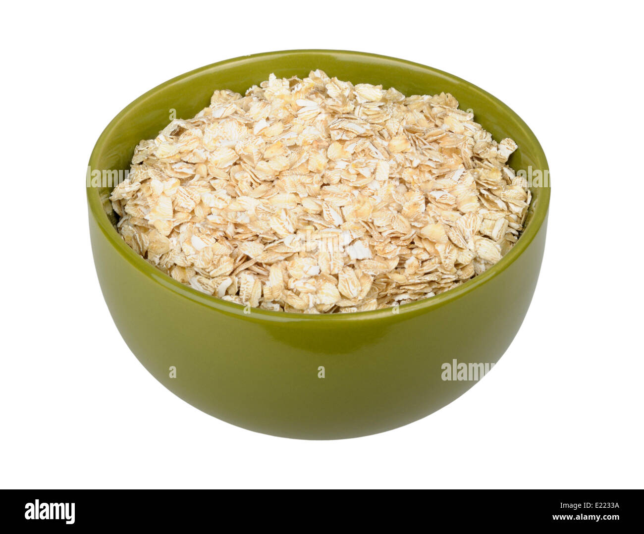 Rohe Haferflocken Stockfoto