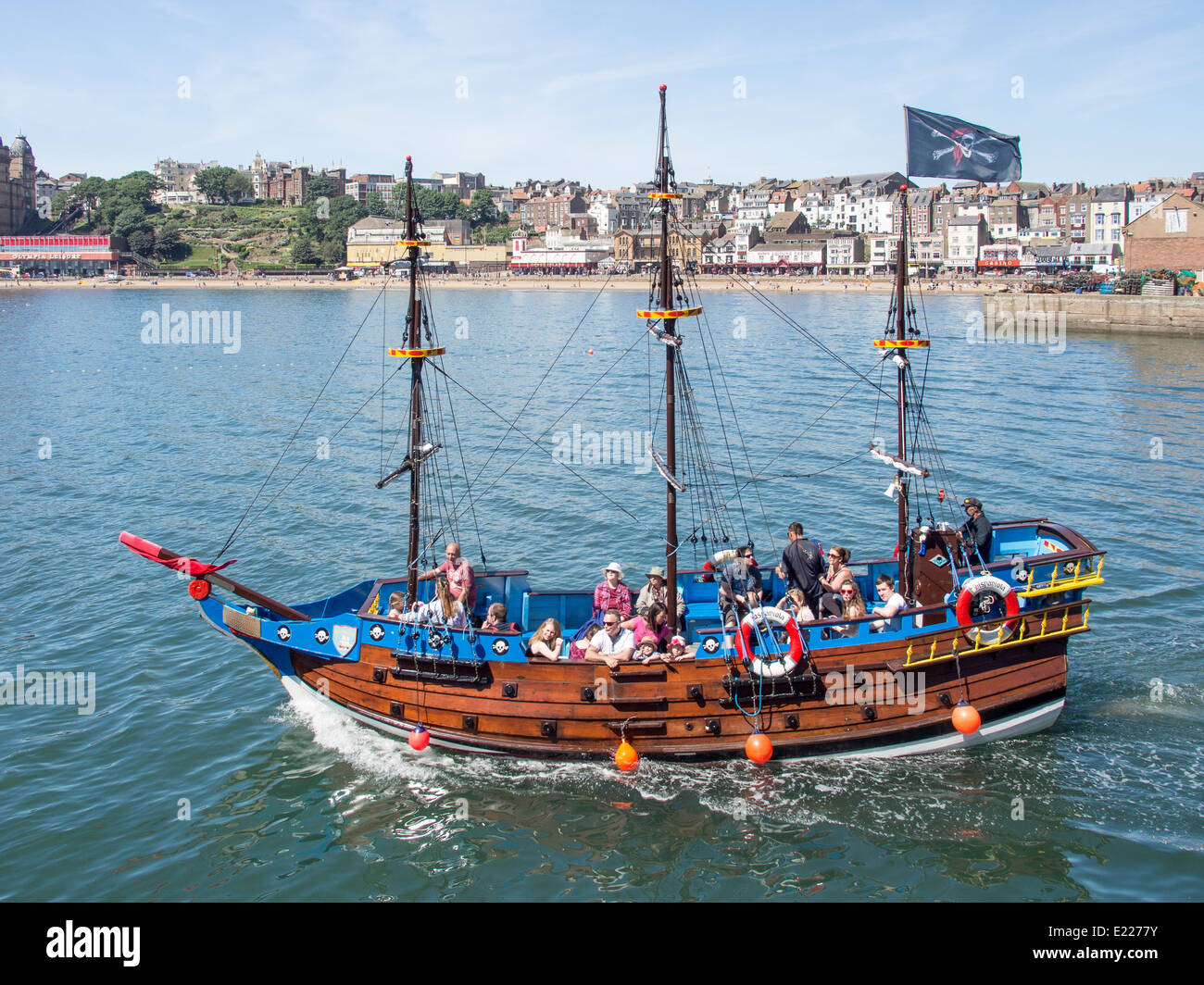 Hispaniola Vergnügen Boot Scarborough Yorkshire UK Stockfoto