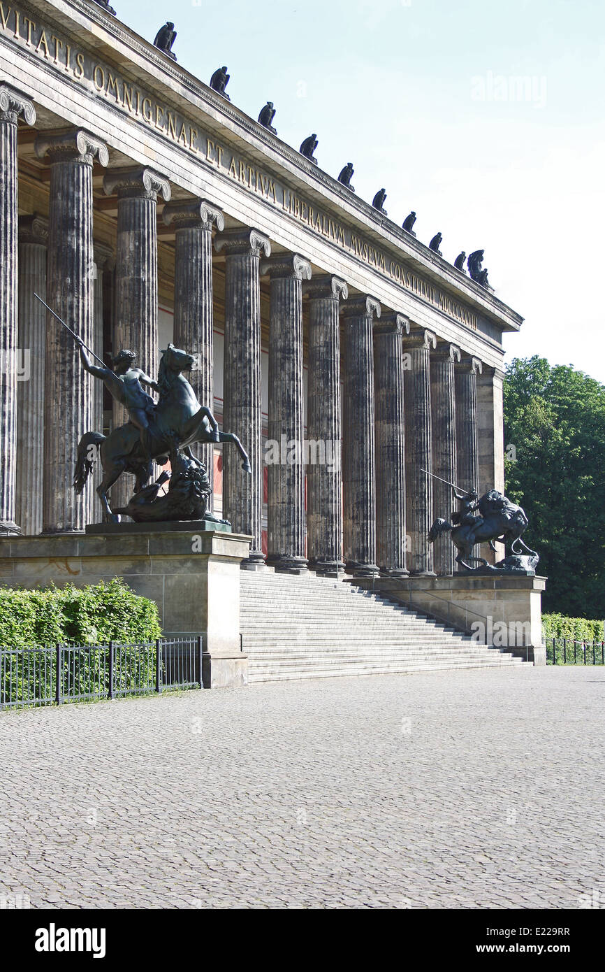 Berlin, Altes Museum, Neo-klassisches Meisterstück Stockfoto