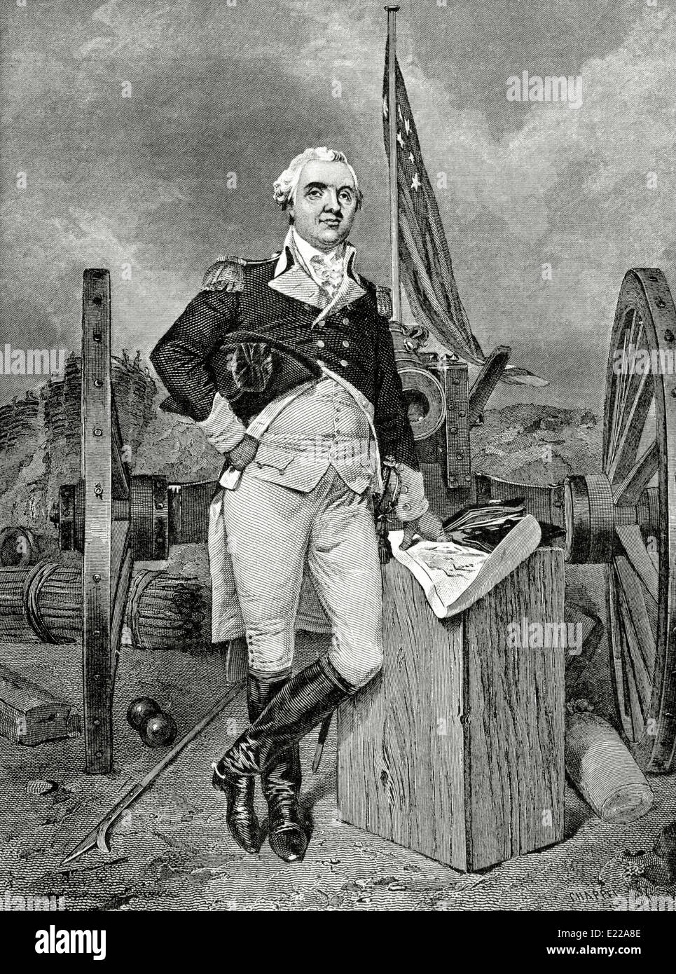 Henry weiß (17501806). Offizier der Kontinentalarmee und später die