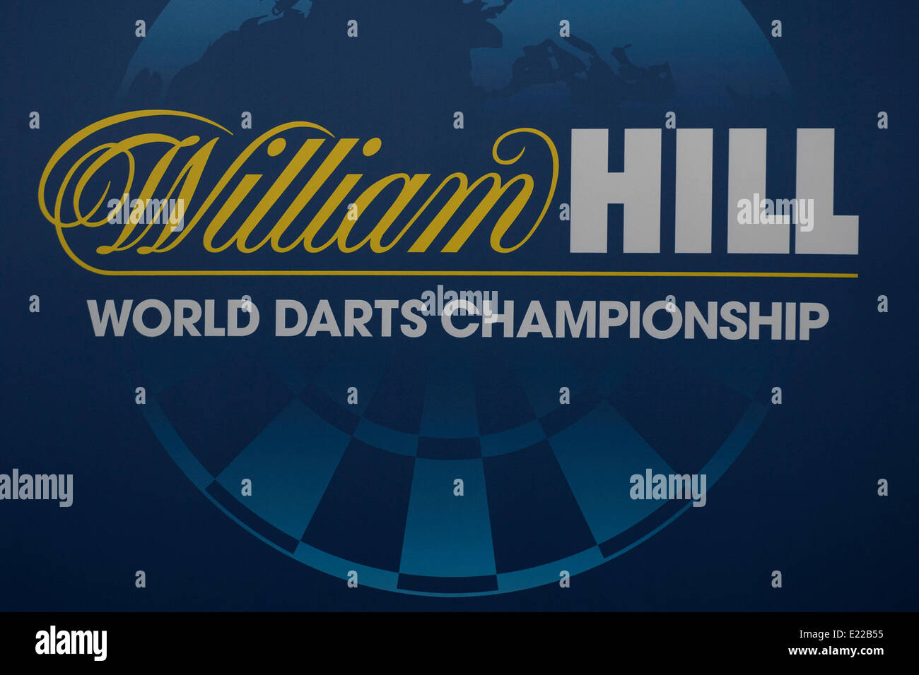 London, UK. 13. Juni 2014. Rileys Sportbar, Haymarket. Die Einführung der William Hill Sponsoring als Titelsponsor der Darts-Weltmeisterschaft 2015. Bildnachweis: Aktion Plus Sport/Alamy Live-Nachrichten Stockfoto