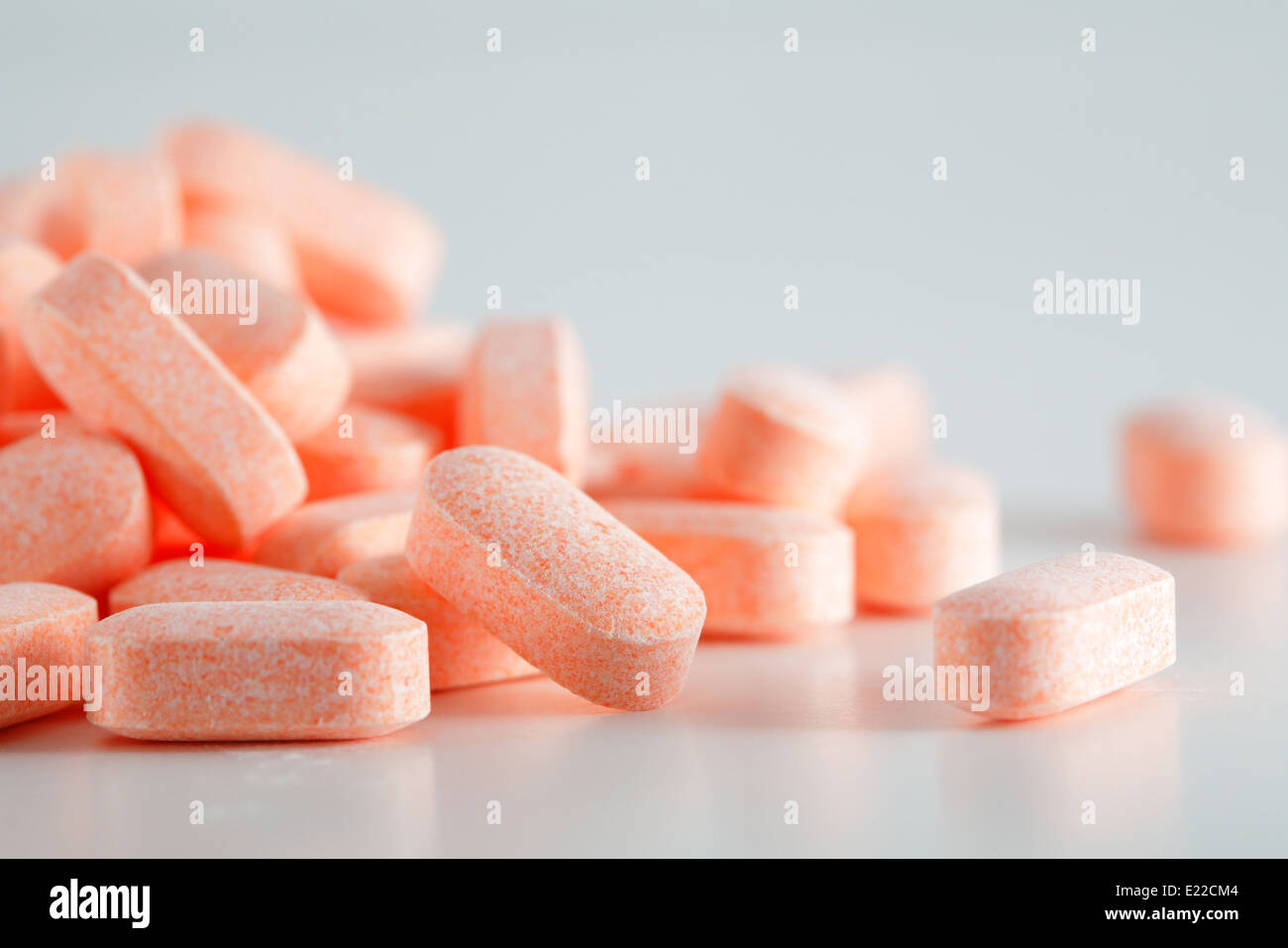 Pillen von Vitamin C Stockfoto