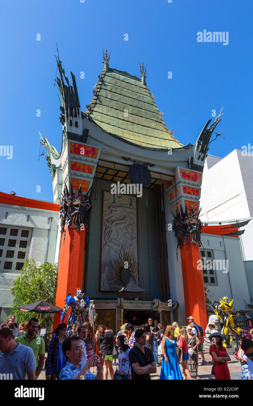 TCL Chinese Theatre (ehemals Manns Chinese Theatre), Hollywood Boulevard, Hollywood, Los Angeles, Kalifornien, USA Stockfoto