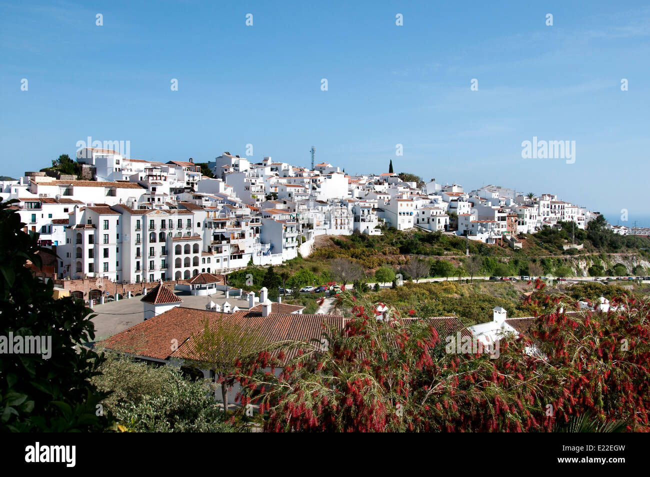 Frigiliana Malaga Spanien spanische weiße Dorf Stockfoto