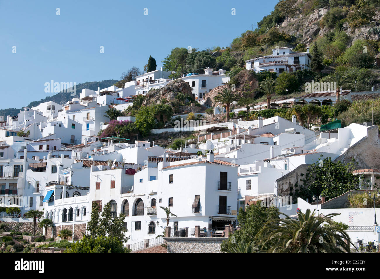 Frigiliana Malaga Spanien spanische weiße Dorf Stockfoto