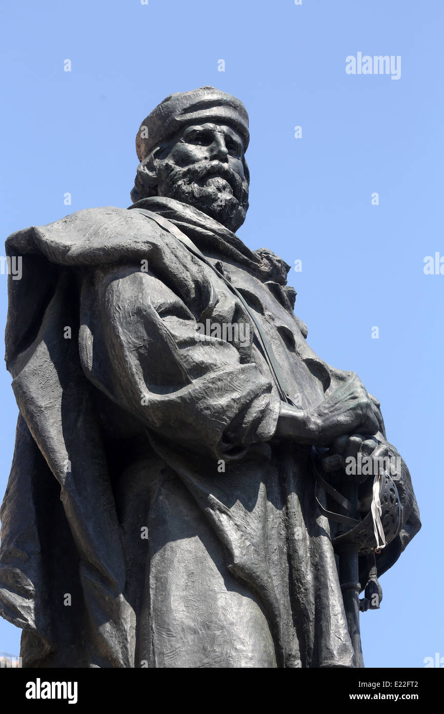 Giuseppe Garibaldi Bronze Statue. Parma, Italien Stockfoto