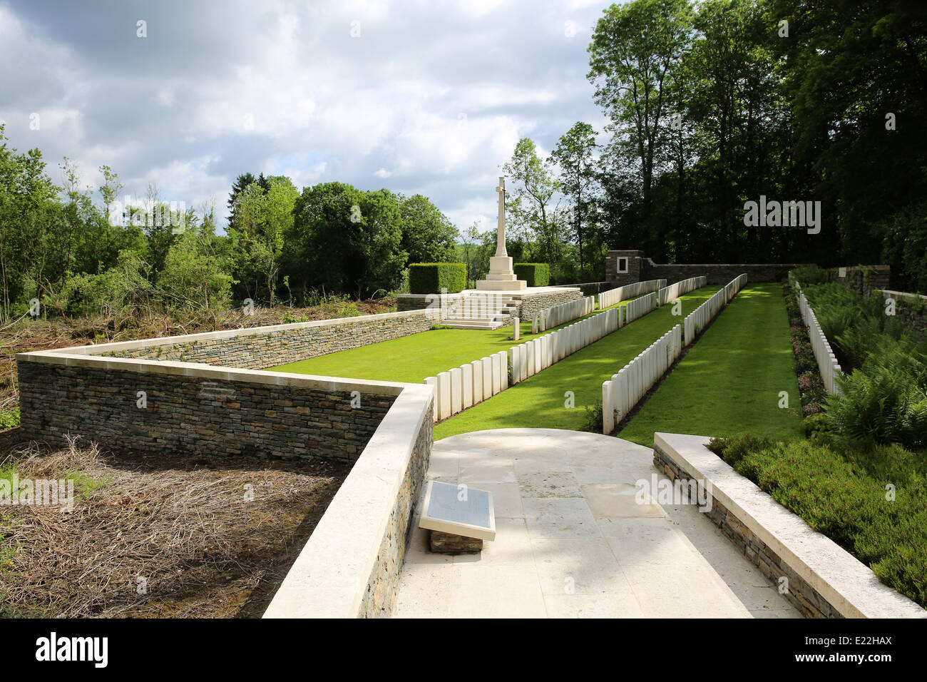 Trefcon britischen Soldatenfriedhof an der Somme, Frankreich Stockfoto