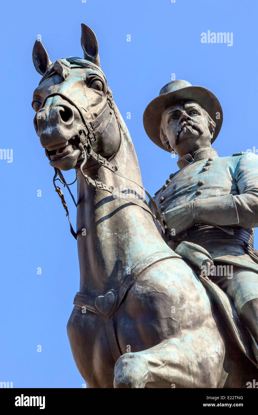 General Winfield Scott Hancock Reiterstatue Bürgerkrieg Memorial Pennsylvania Avenue Washington DC Stockfoto