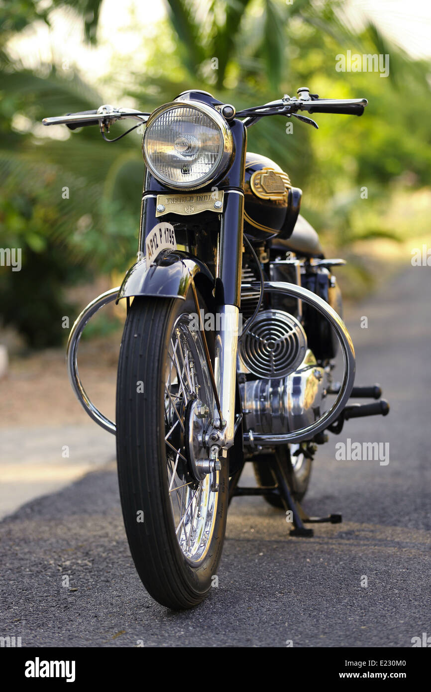 Royal Enfield Bullet 1966 Vintage G2-Engine in England in Indien gemacht Stockfoto