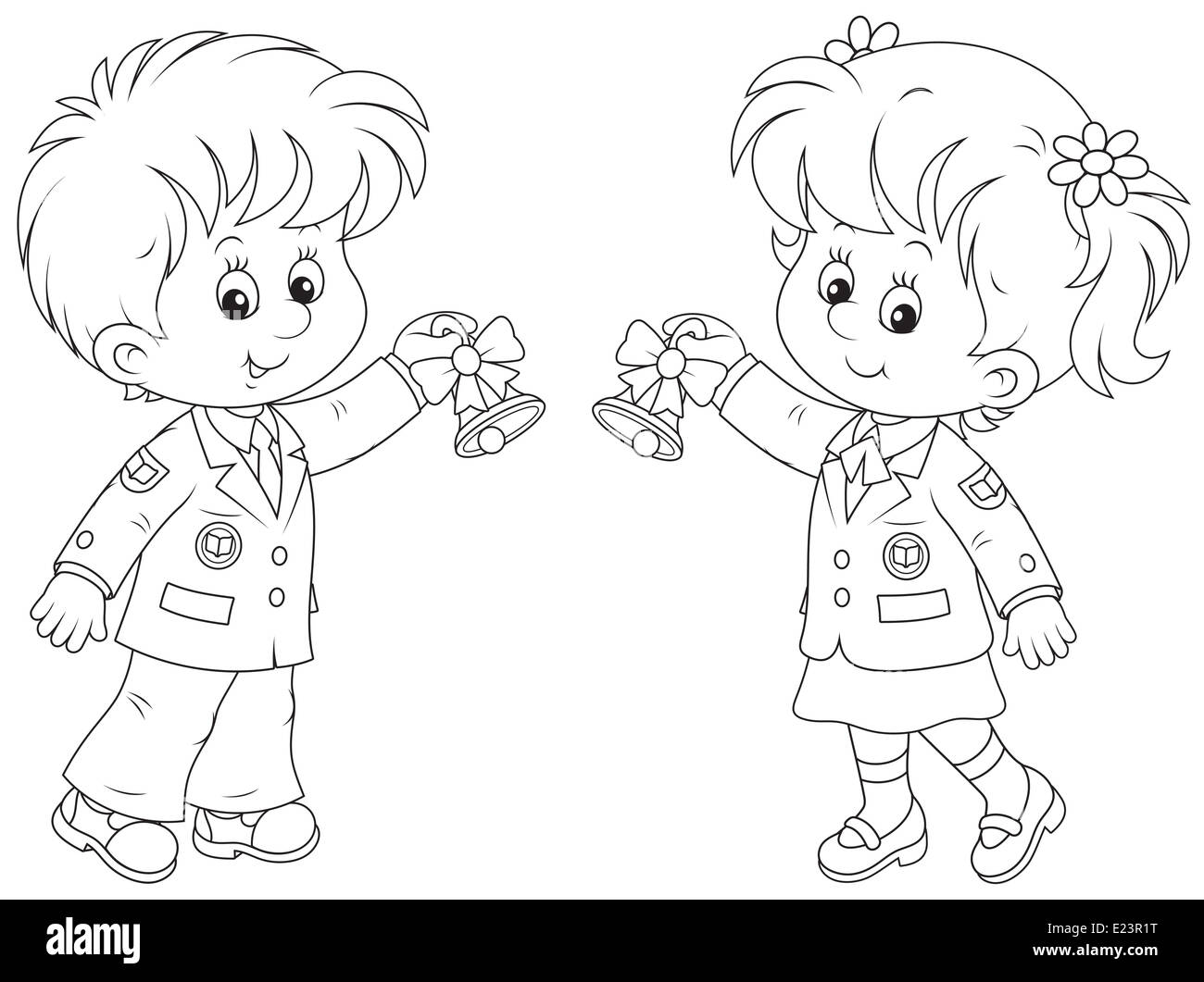 Erster Tag in der Schule Stockfoto