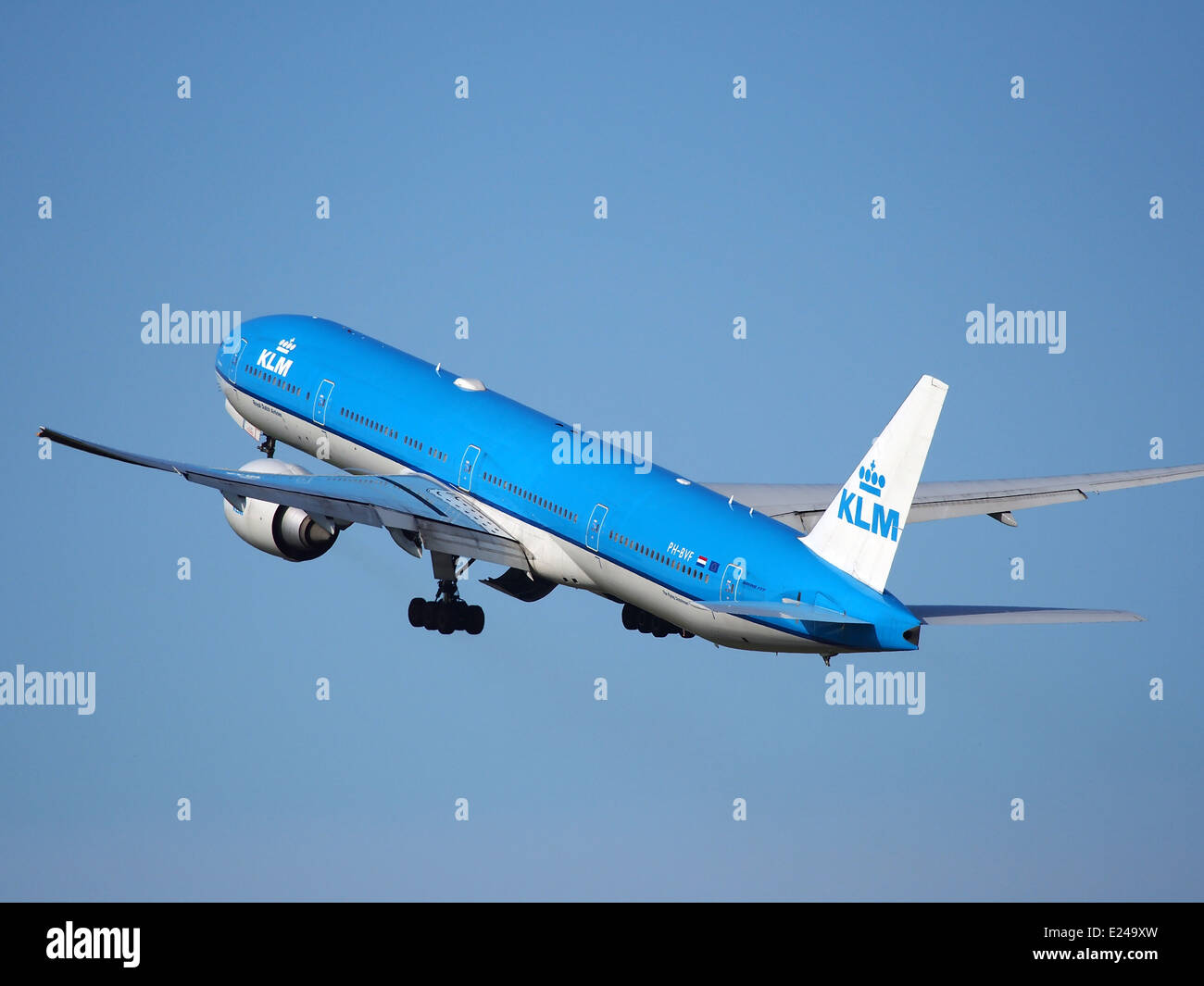 PH-BVF KLM Boeing 777 Start vom Schiphol (AMS - EHAM), Niederlande, 18. Mai 2014, Pic-3 Stockfoto