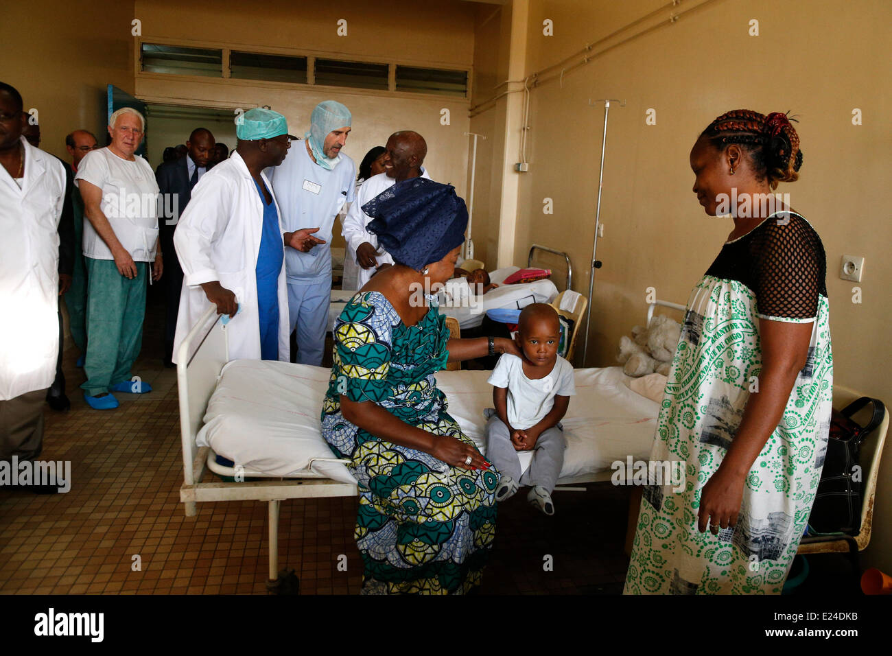 Ein Krankenhaus in Afrika Stockfoto
