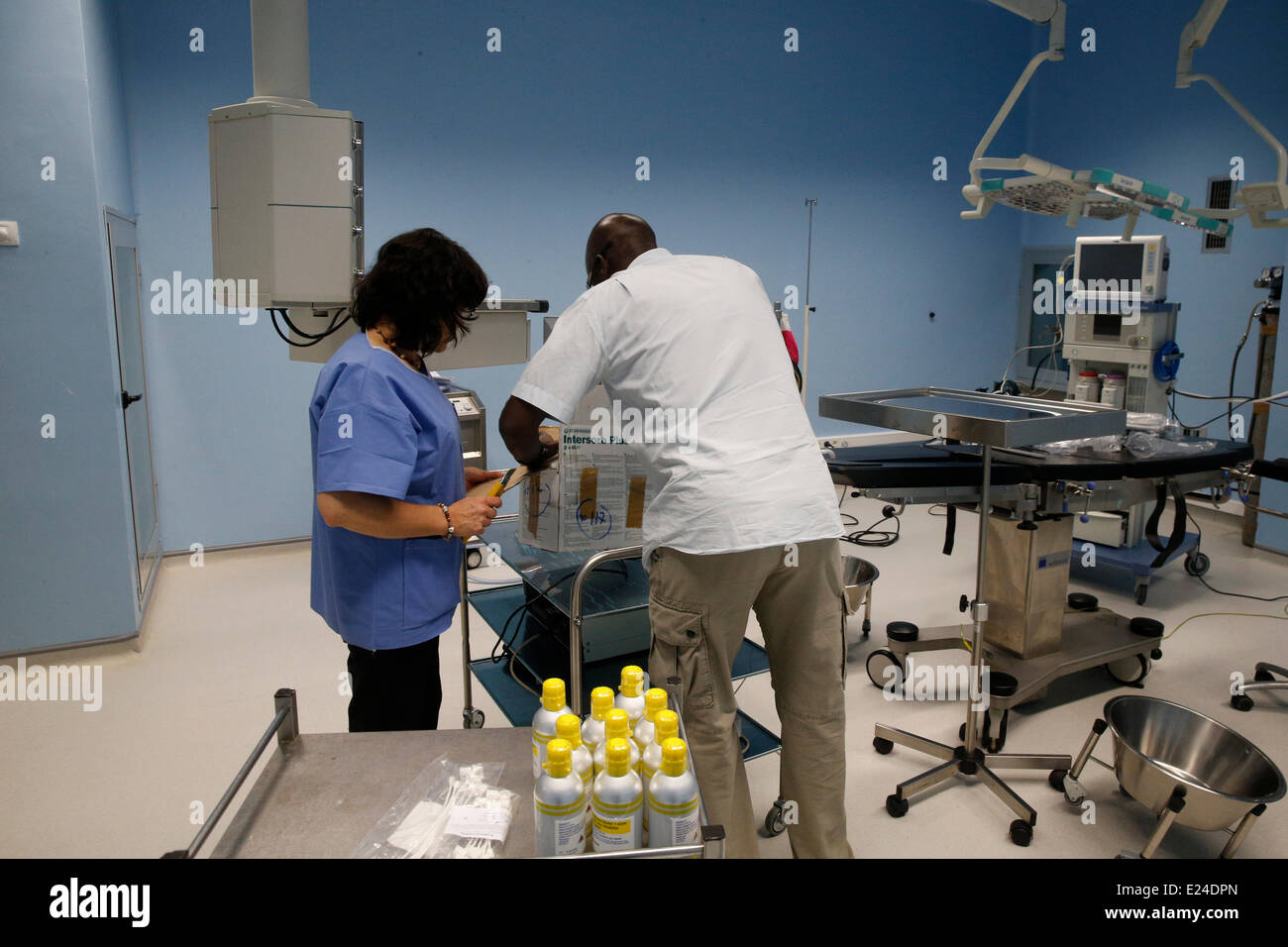 Humanitäre Medizin Stockfoto