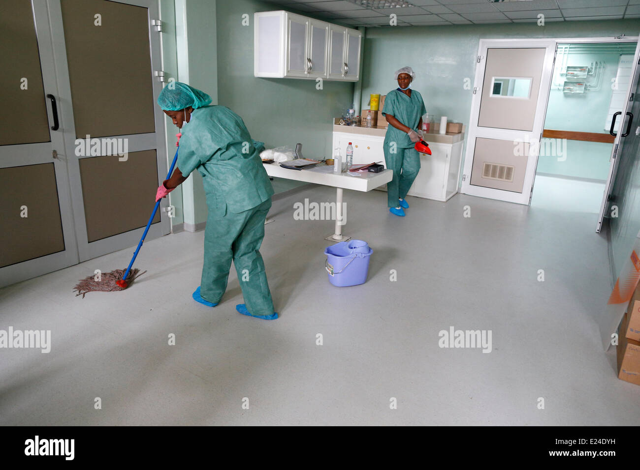 Ein Krankenhaus in Afrika Stockfoto