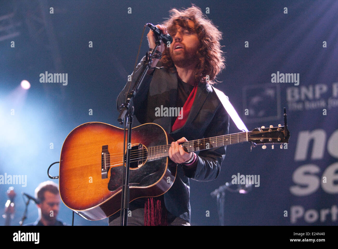 Jonathan Jeremiah beim North Sea Jazz im Hafen von Rotterdam.  Wo: Rotterdam, Niederlande bei: 14. Juli 2013 Stockfoto