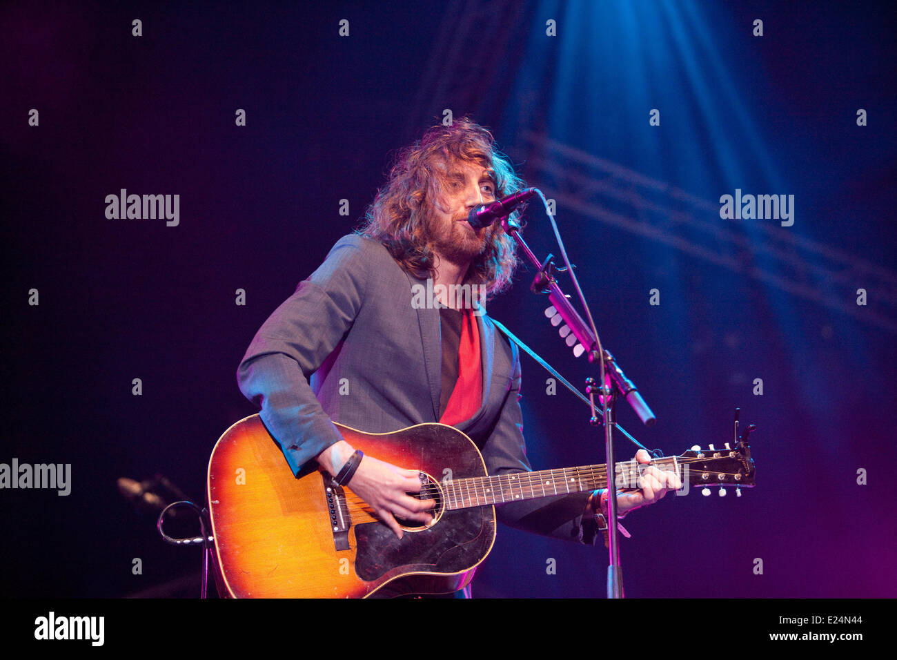 Jonathan Jeremiah beim North Sea Jazz im Hafen von Rotterdam.  Wo: Rotterdam, Niederlande bei: 14. Juli 2013 Stockfoto