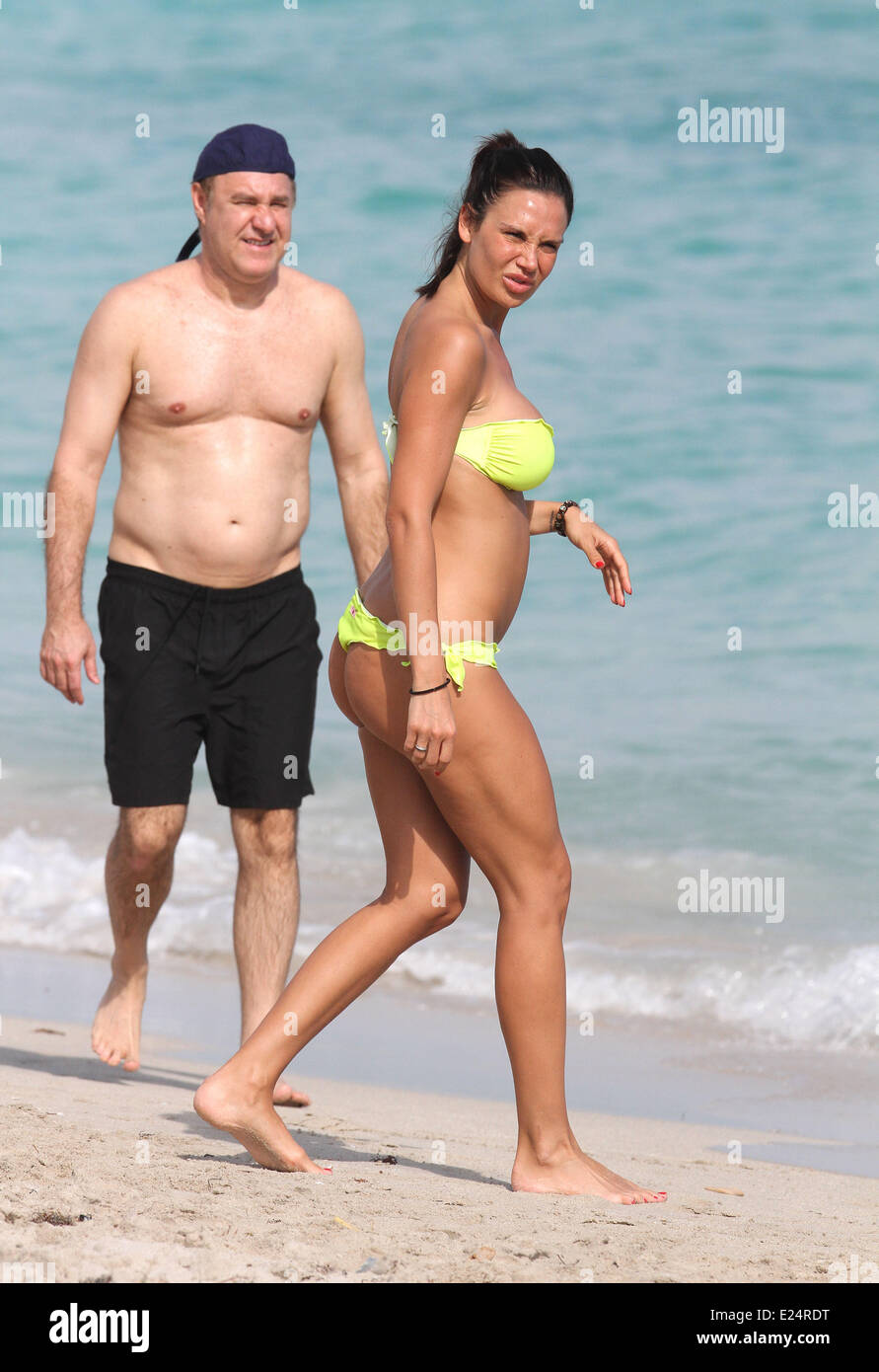 Nicole genießen Sie die Sonne auf genießen Sie Miami Beach