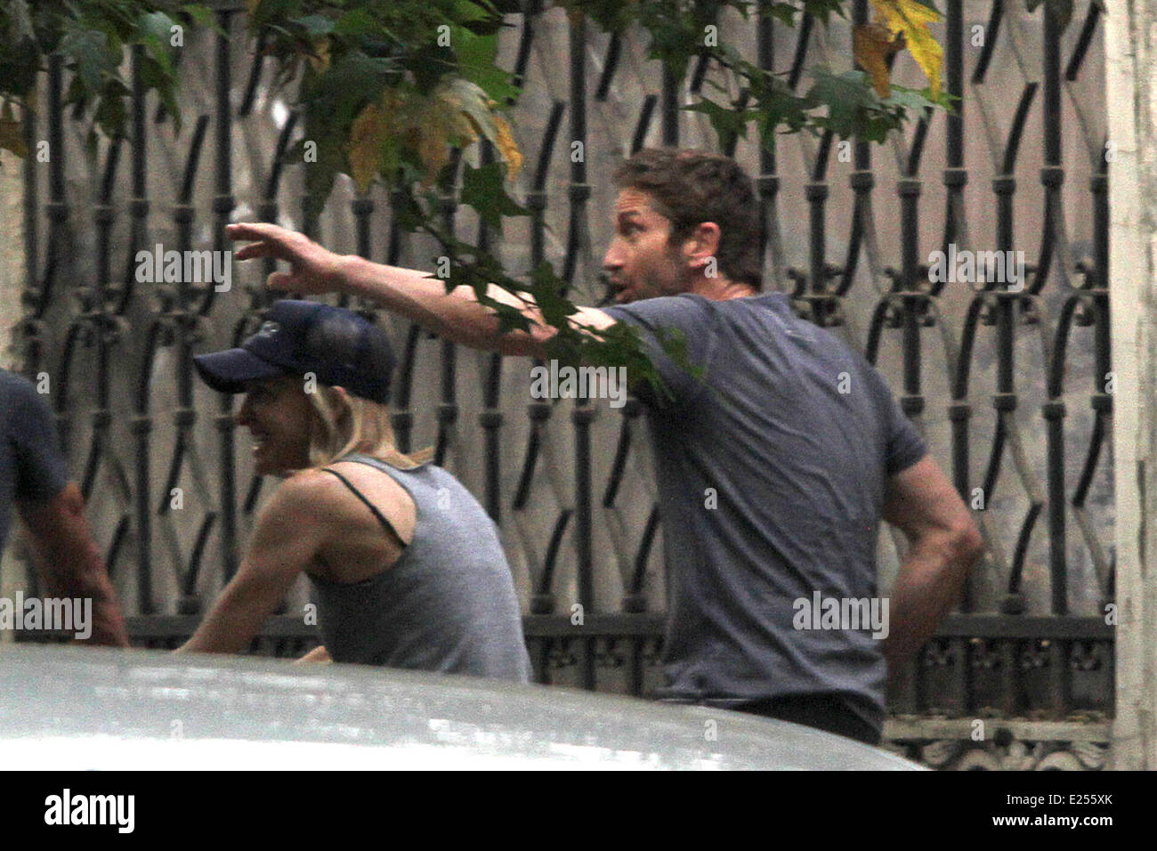 Gerard Butler entdeckt bei einem Besuch in Mexiko Featuring: Gerard Butler wo: Distrito Federal, Mexiko: 15. April 2013 Cred Stockfoto