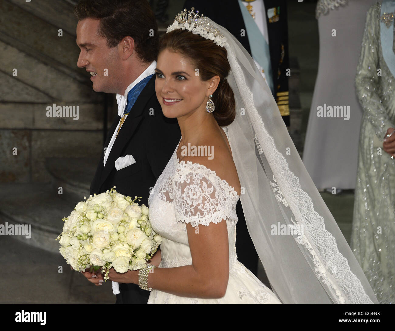 Die Hochzeit Von Prinzessin Madeleine Von Schweden Und Christopher O Neill Von Konig Carl Gustaf Xiv Und Konigin Silvia An Das Royal Palace Wo Gehostet Stockholm Schweden 8 Juni 2013 Stockfotografie Alamy