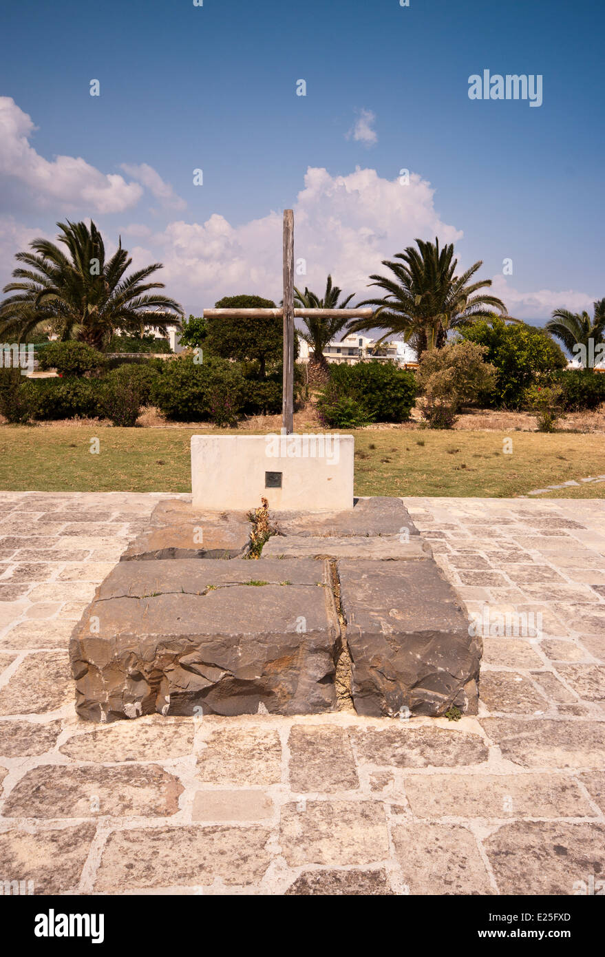 Das Grab von Zorba das griechische Nikos Kazantzakis in Heraklion Kreta Stockfoto