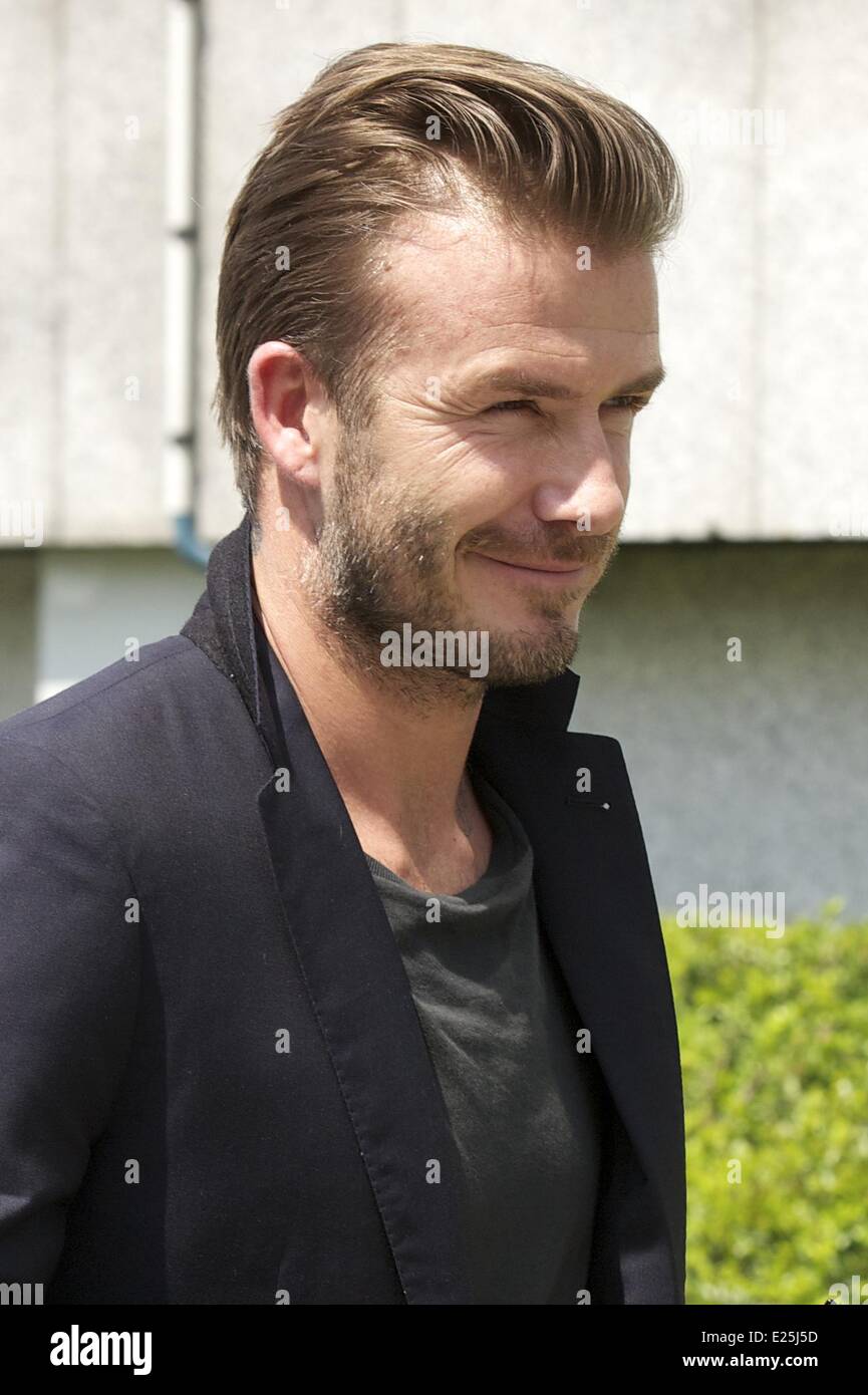 Paris Fashion Woche Herren Frühling /Summer 2014 - Louis Vuitton - außen mit: David Beckham Where: Paris, Frankreich bei: 27. Juni 2013 Stockfoto