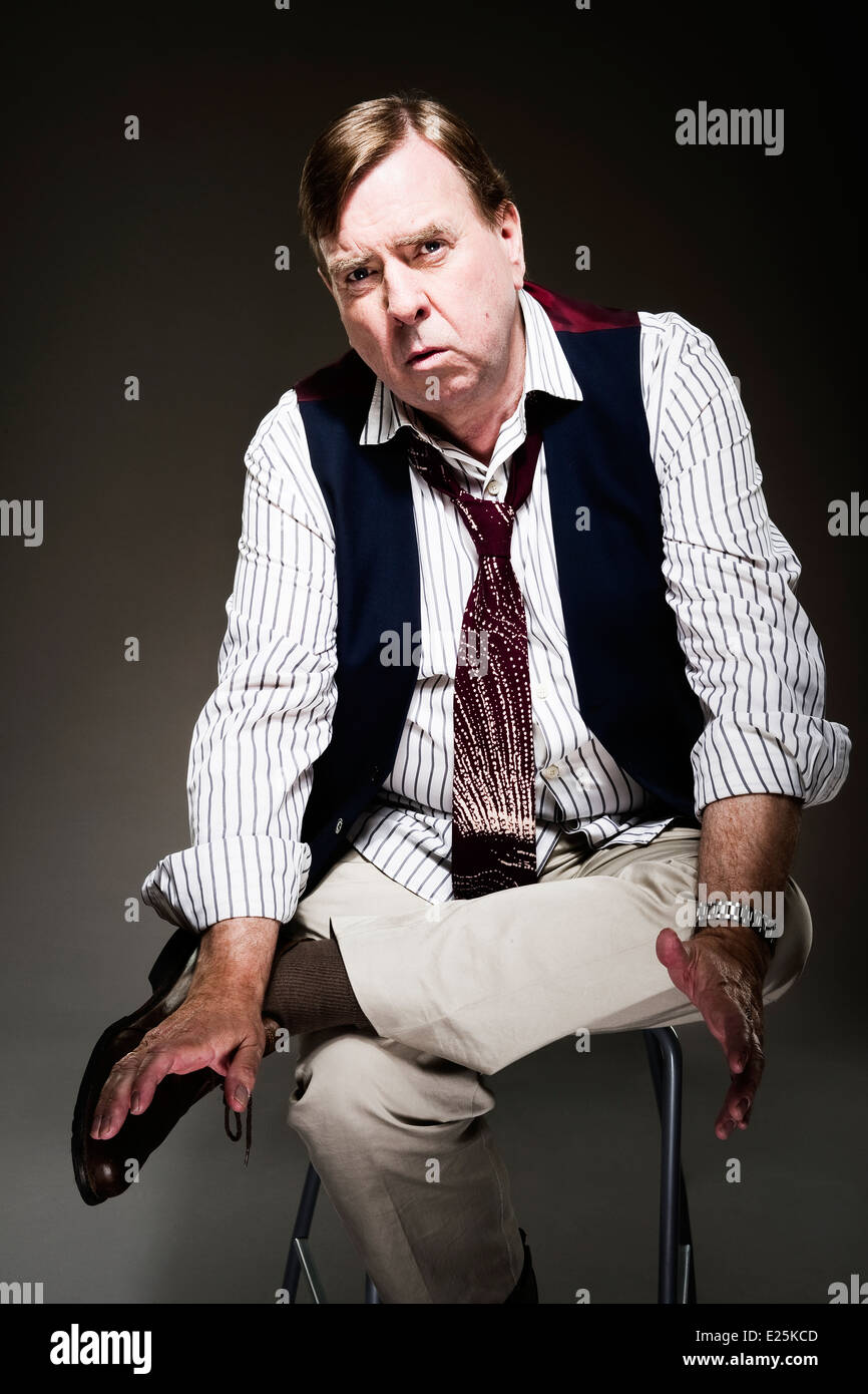 Studio-Portraits von britischer Schauspieler Timothy Spall OBE ein privat in Auftrag gegebene bisher unveröffentlichte schießen. Stockfoto