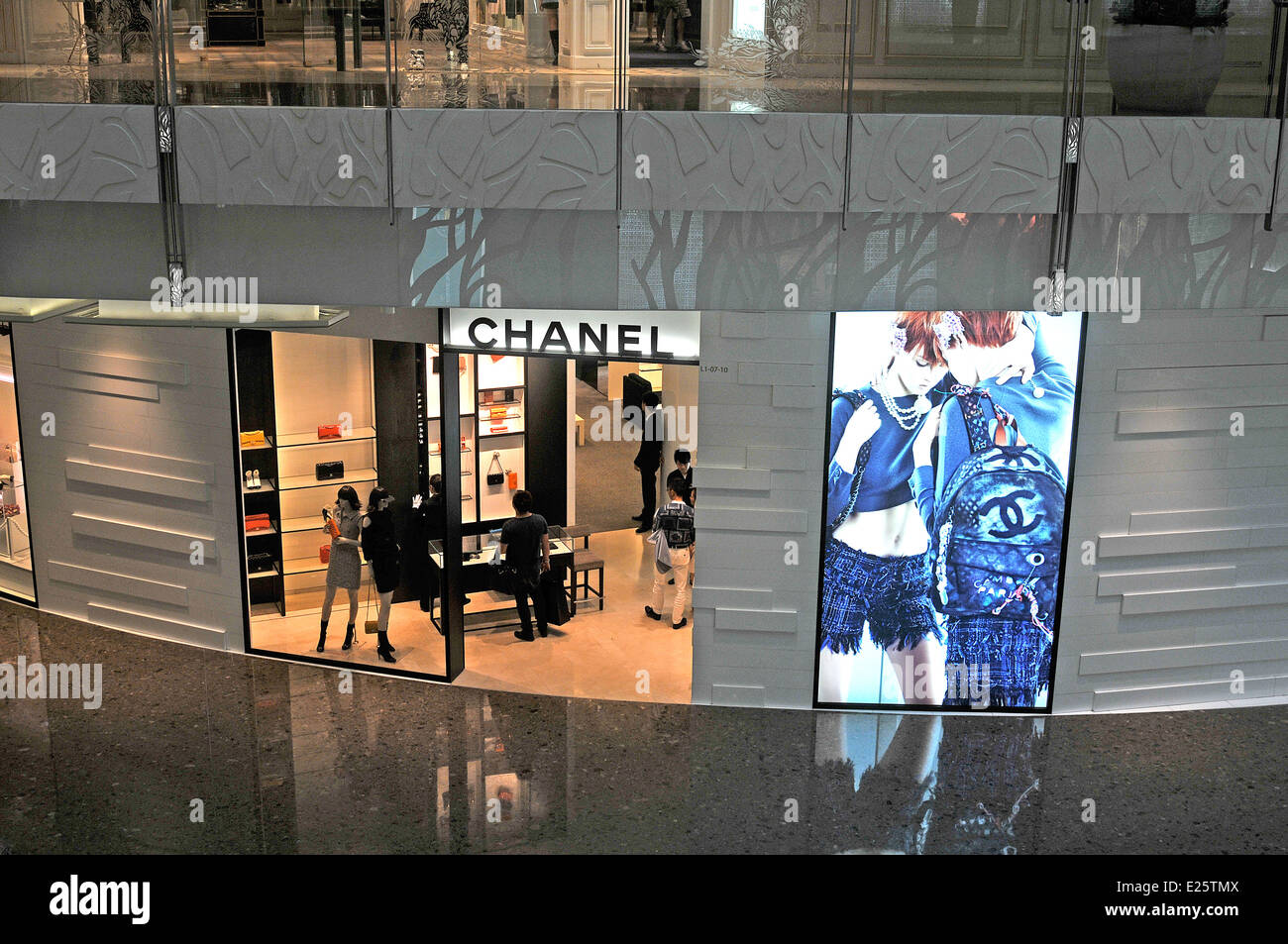 Chanel Boutique IFC Mall Pudong Shanghai China Stockfoto