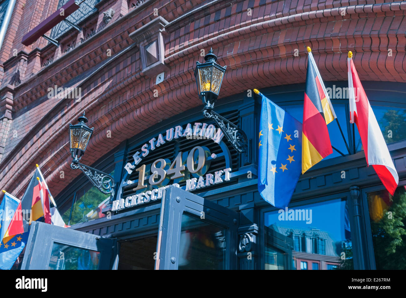 Restaurant Hackescher Markt Berlin Deutschland Stockfoto