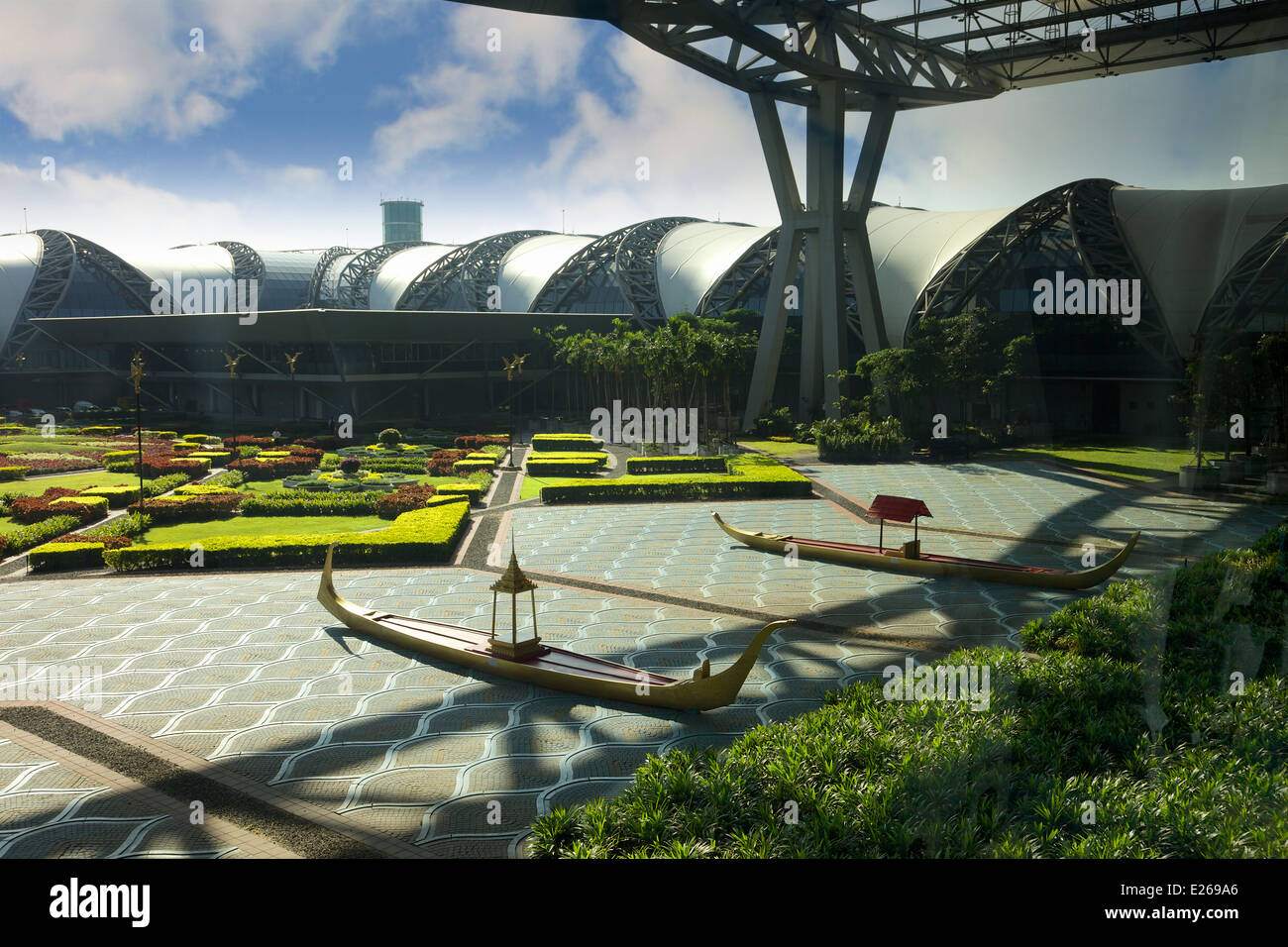 Der internationale Flughafen Suvarnabhumi, Bangkok, Thailand Stockfoto