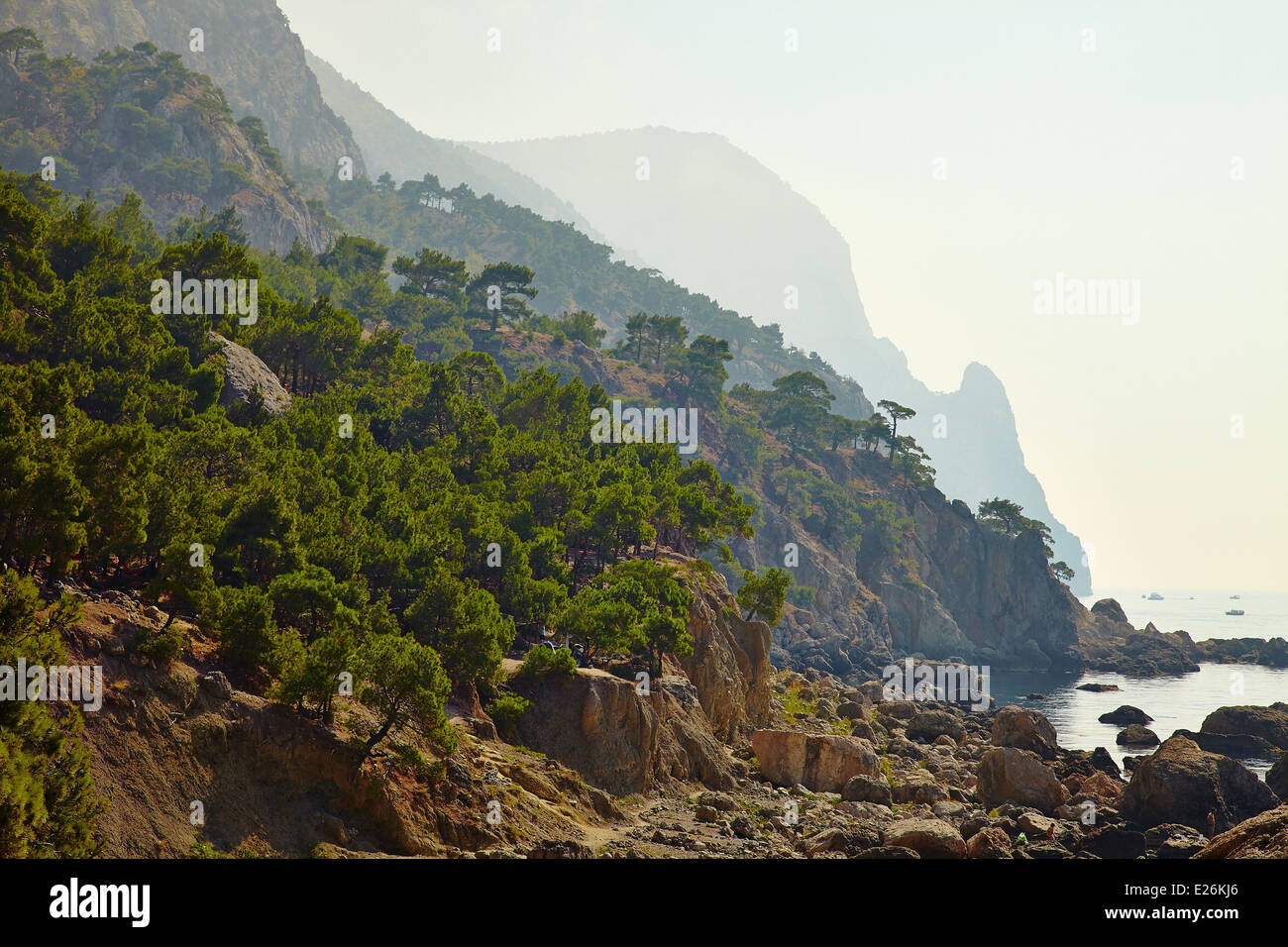 Küstenlandschaft Stockfoto